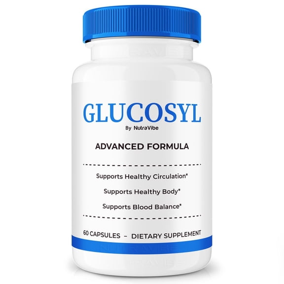 Glucosyl – Original Formula with a Clean Blend to Support Healthy Circulation, Natural Energy & Balanced Levels | Just 2 Easy-to-Swallow Pills Daily (60 Capsules)