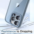 thumbnail image 4 of JETech Case for iPhone 13 Pro Max 6.7-Inch, Shockproof Phone Bumper Cover, Solid Color Matte TPU Frame, Anti-Scratch Clear Back (Sierra Blue), 4 of 6