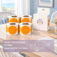 3 Inch Round Color-code Circle Dot Sticker Labels, Orange, 4 Rolls ...