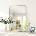 thumbnail image 2 of Anyrose 24"x36" Bathroom Vanity Mirror with Safe Corners Wall Decor,Gold, 2 of 6