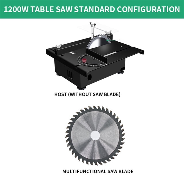 1200W Mini Desktop Mini Table Saw Woodworking Small Chainsaw Table Grinder Model Saw Portable Cutting Machine