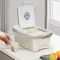thumbnail image 3 of 5kg Cat/Dog Food Storage Container Tabletop Rice Storage Bins with Lid & Measuring Cup, 3 of 20