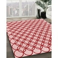 thumbnail image 3 of Ahgly Company Tapis Rectangulaire Lavable en Machine Intérieur Transitionnel Rouge Clair Rose, 4 Pieds x 6 Pieds, 3 of 7