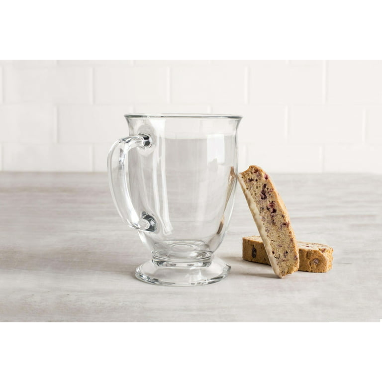 Kook Clear Glass Coffee Mugs Set of 6 15-Oz Capacity Borosilicate Glass  Coffee Mug Set 