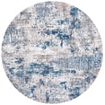 thumbnail image 3 of SAFAVIEH Aston Augustine Abstract Area Rug, Gray/Navy, 6'7" x 6'7" Round, 3 of 11