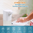 thumbnail image 7 of GYTF Automatic Foaming Soap Dispenser,4-Level Adjustable Touchless  Dispenser,8.53oz/550ml,Wall Mount,USB C Rechargeable Foam Hand Soap Dispenser for Bathroom Kitchen, 7 of 7