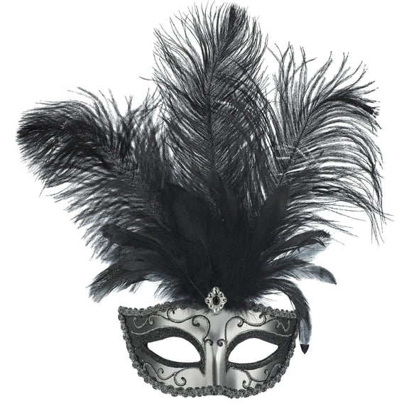 Amscan Shades of Dominance Mask, Adult Size, Black