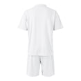 thumbnail image 7 of Men's 2 Piece Outfits Casual Mesh Short Sleeve Polo Shirts and Shorts Sets Loose Fit Summer Athletic Track Suits, 7 of 7
