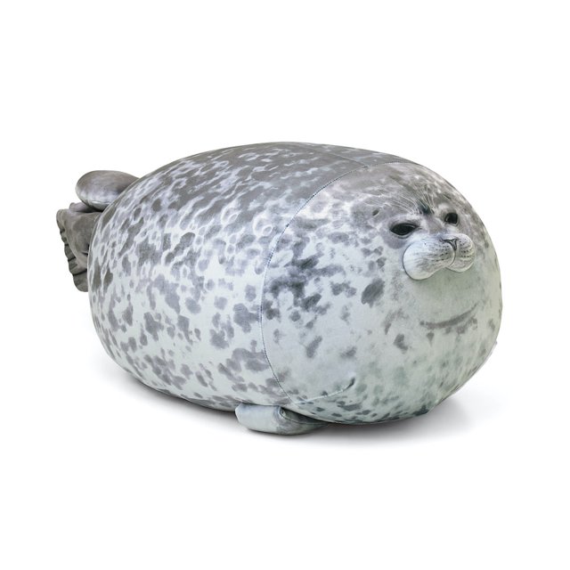 Muñeca de peluche con forma de sello realista de 30 cm, regalo de cumpleaños para niños