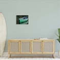 thumbnail image 2 of Stupell Industries Green Rowboat Canoe Floating Lake Dock Photography Photograph Gray Framed Art Print Wall Art, Design by Daphne Polselli, 2 of 8