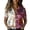 White, variant on Women's Retro Shirt Women's Satin Printed Short Sleeved Shirt Vacation Style Shirt