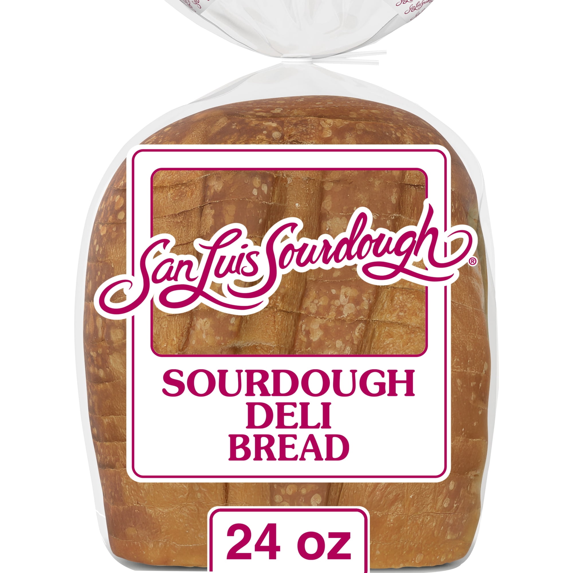 San Luis Sourdough Plain Sourdough Deli Bread, 24 oz, Sourdough Bread, Bag