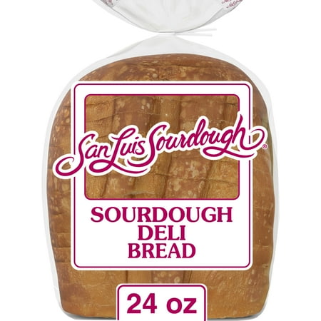 San Luis Sourdough Plain Sourdough Deli Bread, 24 oz, Sourdough Bread, Bag