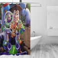 thumbnail image 3 of Cortina de ducha de tela de poliéster impermeable Toy Story, decoración de baño, kit de cortina de ducha con ganchos, 72 x 72 pulgadas, 3 of 8