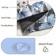 thumbnail image 6 of Large Area Rugs for Living Room Bedroom, Blue Butterflies 5'x8' Rug Washable Carpet Runner Indoor Outdoor, Elegant Pastoral Watercolor Non Slip Floor Mats Rug for Kitchen, Bathroom, 6 of 8