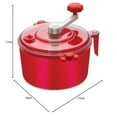 thumbnail image 3 of Glitva Enterprise Plastic 3 in 1 Chop & Churn Manual Automatic Atta Roti Dough Maker with Measuring Cups for Home and Kitchen- MULTICOLOUR, 3 of 4