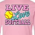 thumbnail image 4 of Inktastic Live Love and Softball Long Sleeve Youth T-Shirt, 4 of 5