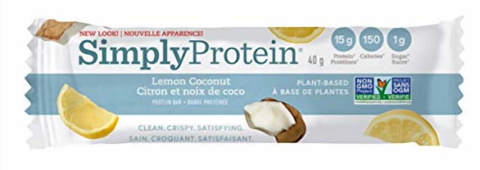 SimplyProtein Lemon Coconut Snack Bars, 4x40g