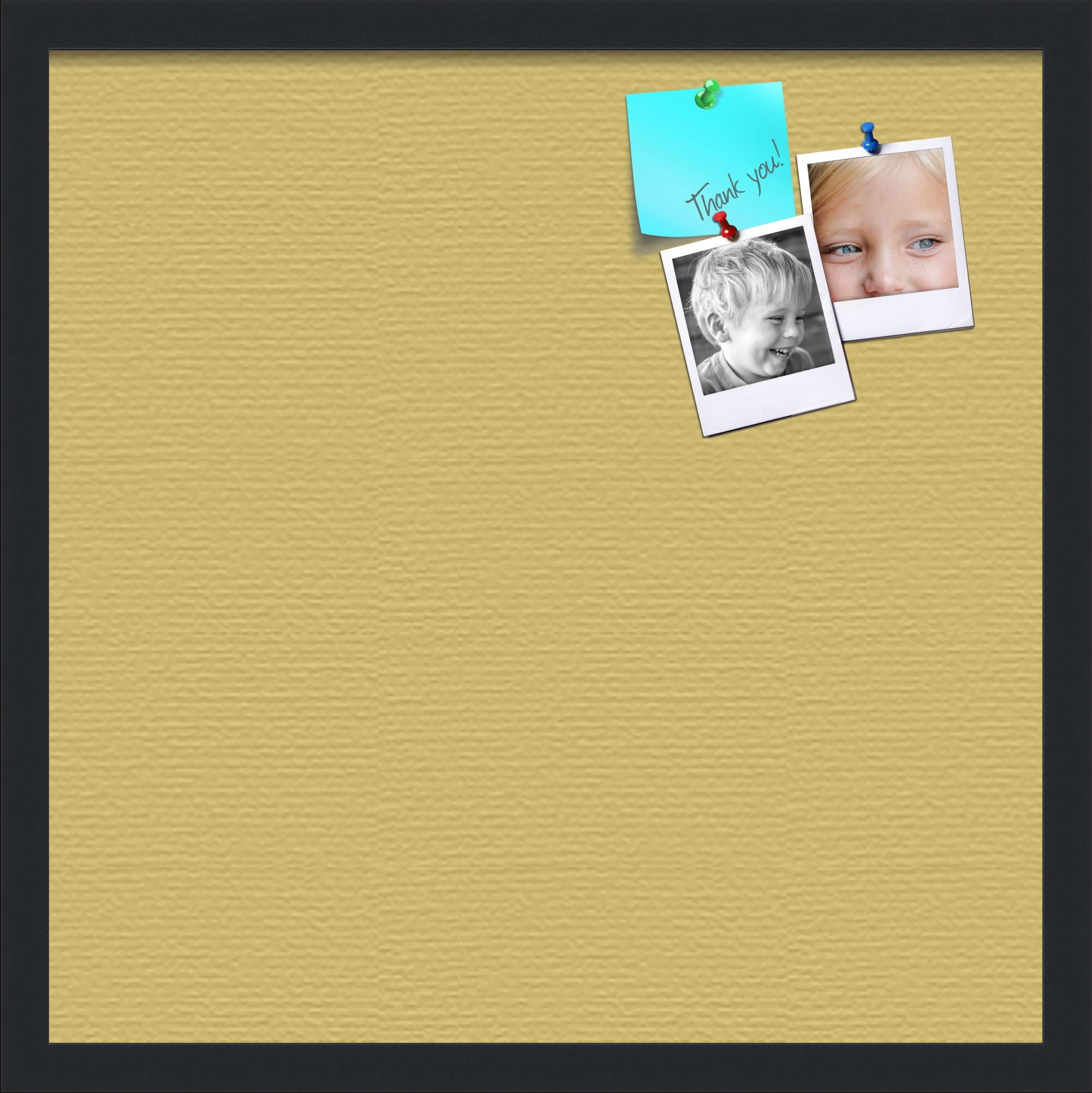 PinPix 20x20 Custom Cork Bulletin Board Honey Pastel Poster Board Has a