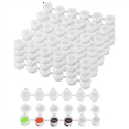 100 Strips Empty Paint Pots Strips Mini Clear Storage Containers