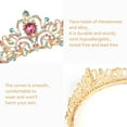 thumbnail image 4 of Kit de tiara y banda de cristal, coronas de cumpleaños para mujer, conjunto de decoraciones de cumpleaños, diadema con diamantes de imitación, 4 of 5