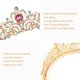 thumbnail image 4 of Kit de tiara y banda de cristal, coronas de cumpleaños para mujer, conjunto de decoraciones de cumpleaños con banda, 4 of 5