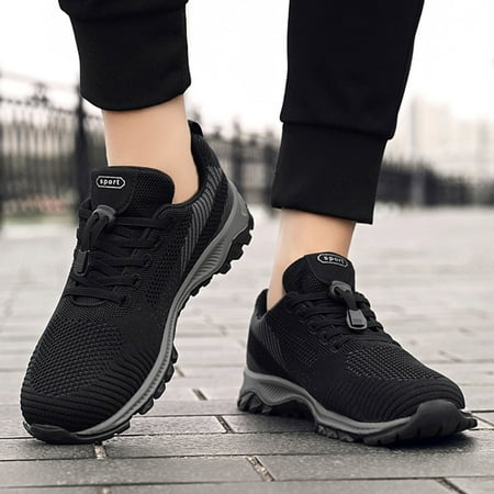 

Gubotare Work Shoes For Men Men s Leather Sneakers Fashion Dress Sneaker Business Casual Shoes for Men Black 8.5