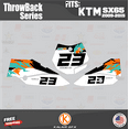 thumbnail image 3 of Kalair GFX Graphics Kit for Ktm 65SX SX65 (2009-2015) Throwback Series, 3 of 5
