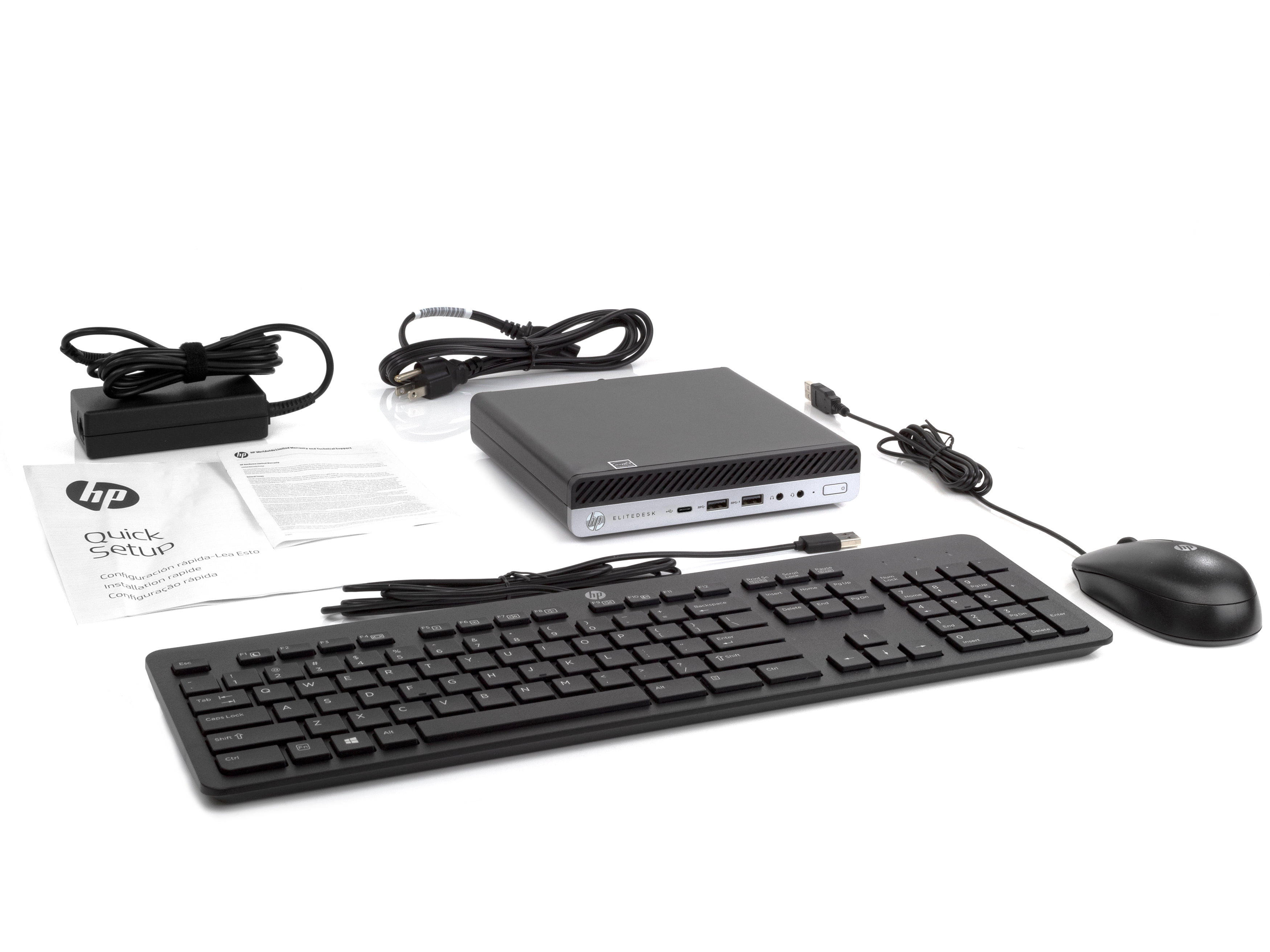 HP EliteDesk 800 G4 Mini PC, Intel Core i7-8700T Upto 4.0GHz, 8GB