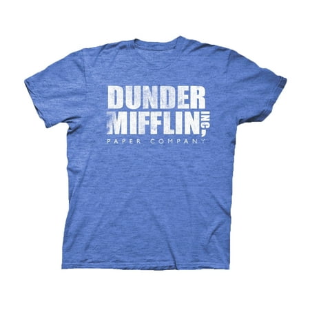 The Office Dunder Mifflin Blue Short Sleeve Graphic T-Shirt - X-Large (2 shirts)