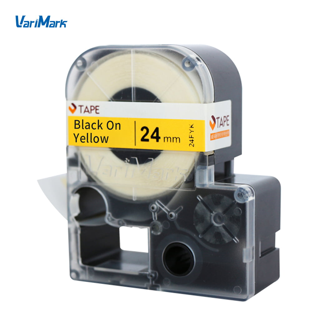 VariMark Cable Wire Wrap Label SelfAdhesive Vinyl Label Tape Replacement Label Maker Tape Black