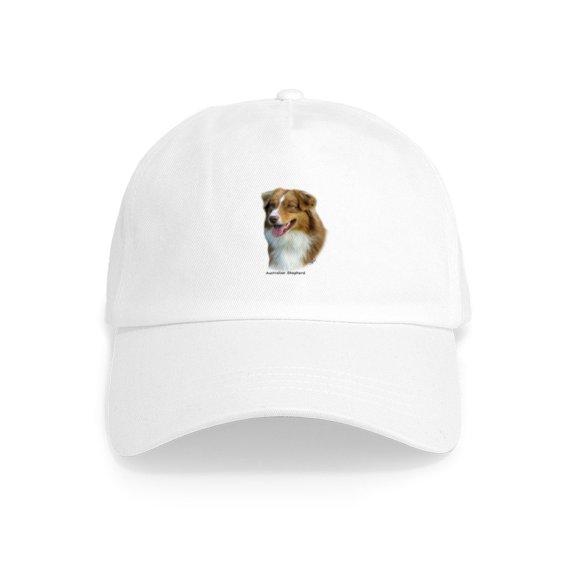 CafePress - Australian Shepherd 9K4D 16 Cap - Adjustable 100% Brushed Unisex Casual Cotton Baseball Cap, Beige, 1