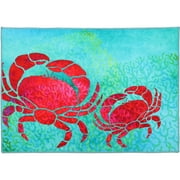 Red Crab Tapestry Olivia's Home Accent Washable Rug 22" x 32" PR2-CN5001