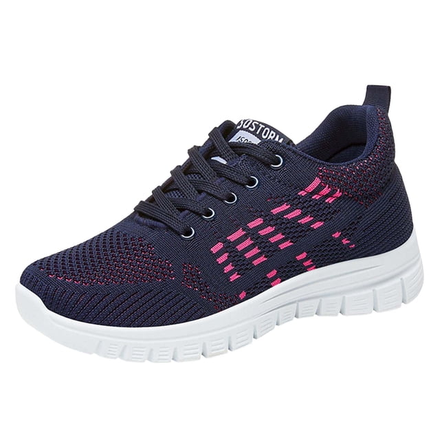 DXOUPM Chaussures de Course pour Femmes Marche Gym Entraînement Athlétique Confortables Espadrilles Mode