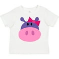 thumbnail image 3 of Inktastic Girl Hippo Girls Toddler T-Shirt, 3 of 5