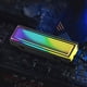 thumbnail image 3 of Disipador de calor M.2 Nvme 5V 3PIN ARGB SSD Cooler AURA Sync para M.2 2280 Negro, 3 of 8