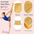 thumbnail image 2 of Dancina Gymnastics Shorts Athletic Dance Wear - For Little and Big Girls in Classic and New Metallic Ice Colors, 2 of 6