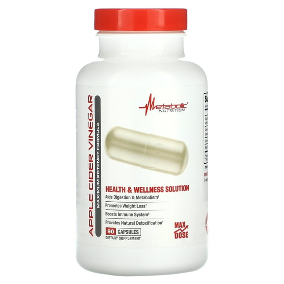 Metabolic Nutrition Apple Cider Vinegar, 90 Capsules