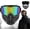 1pc colorful, variant on Detachable Full Face Goggle Mask,UV Resistant Anti-Fog Windproof Impact ,Suitable for welding and riding, comes with adjustable elastic straps(1pc clear)