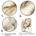thumbnail image 3 of Designart Indigold Beige Flower IV Canvas Wall Art, 3 of 5