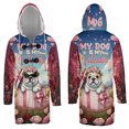 thumbnail image 3 of My Dog Is My Valentine Cute Bulldog in Gift Box All Over Print 3D Hooded Duffle Toggle Coat Dog Lover Gifts Idea - 3006, 3 of 6