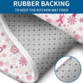 thumbnail image 4 of Pink Breast Cancer and Pioneer Flower Bathroom Rugs Sets 3 Piece,Toilet Cover Set,Absorbent Non Slip Bathroom Mats Sets with U-Shaped Contour Rug Toilet Rug Set, 4 of 5