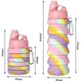 thumbnail image 2 of XISOBO Kids Water Bottle, Personalised Collapsible 500ml Water Bottle, 2 of 5