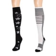 thumbnail image 4 of MUK LUKS Women's 2 Pair Pack Cotton Compression Knee High Socks, 4 of 6