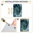 thumbnail image 2 of Iauyy Modern Square Bathroom Tray with Handles - Acrylic & Aluminum Alloy Vanity Countertop Organizer ，Shell Of The Stone Mautilus, 2 of 7