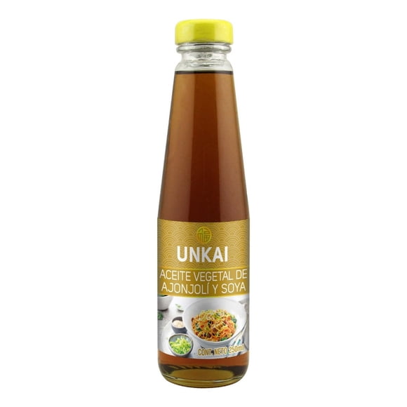 Aceite Vegetal UNKAI de Ajonjolí y Soya 250ml