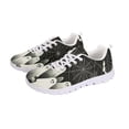 thumbnail image 6 of COEQINE Women Halloween Sneakers White Sole Mesh Breathable Lace Up Running Shoes for Travel Outdoor Athletic Sport Footwear, Vintage Ghost Cobweb Bat, 6 of 7