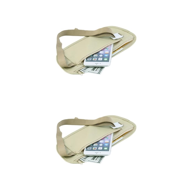 Qarigey Riñonera de viaje para deporte, bolsas de transporte invisibles, billetera de seguridad, bolsas de almacenamiento, funda para cinturón de Type2 NO2 Qarigey CBP252371