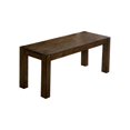 thumbnail image 4 of Furniture of America Bellasea Rustic Wood Dining Bench in Walnut, 4 of 6