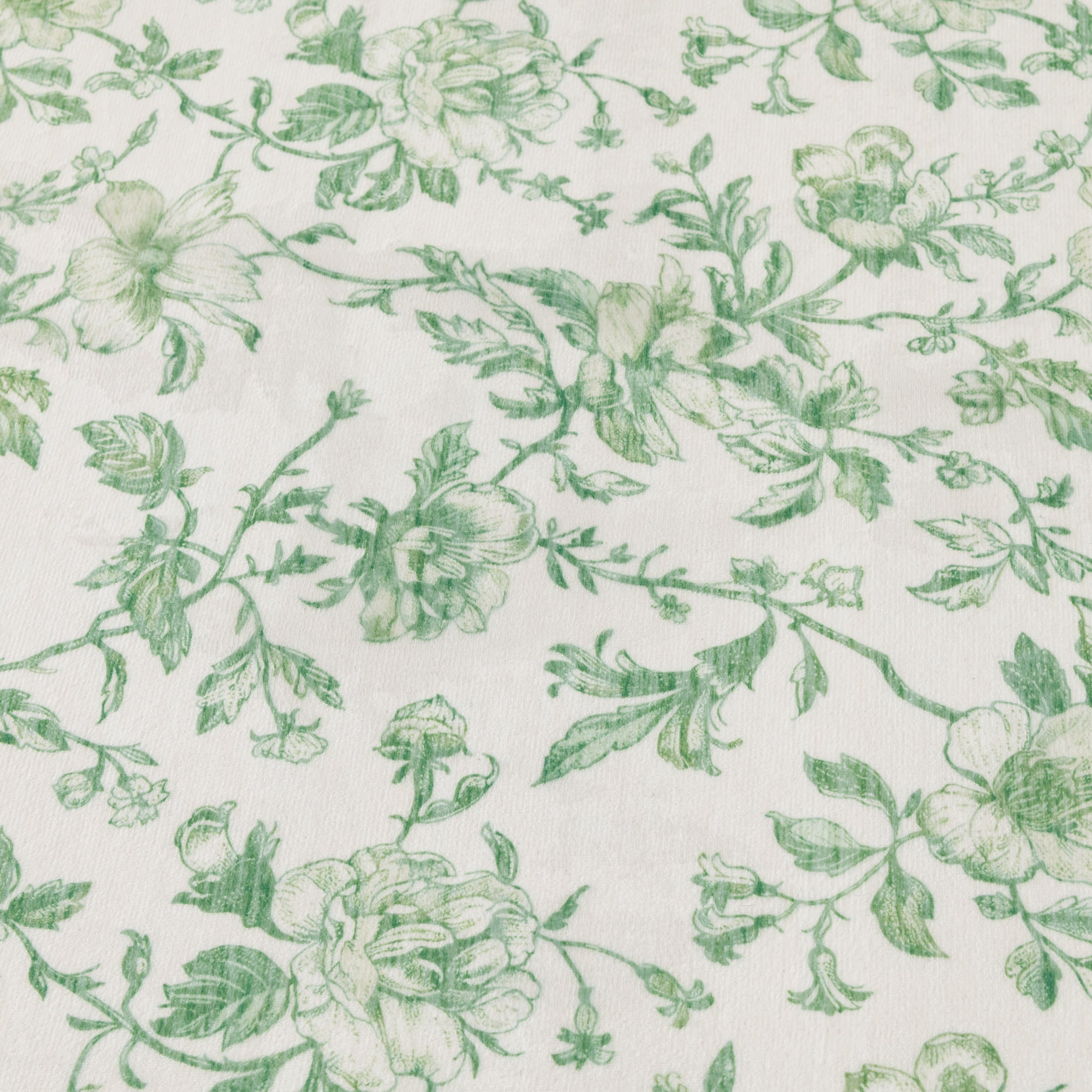 Mainstays Green Floral Faux Fur Indoor Area Rug - 4 ft x 5 ft 6 in